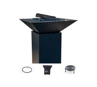 Pack Privilege Brasero Cevenol Acier Normal Carre 74 Noir Double Cuve