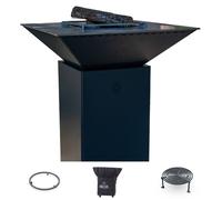 Pack Privilege Brasero Cevenol Acier Normal Carre 74 Noir Double Cuve