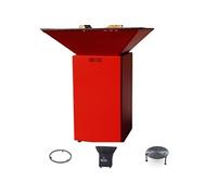 Pack Privilege Brasero Cevenol Acier Normal Carre 74 Rouge Double Cuve