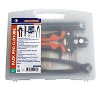 EDMA – Pack clôture : Agrafeuse Top Grafer, Tenaille russe 220 mm, 1000 agrafes Omega 20 vertes