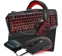 Pack Pro Gamer AMSTRAD REDEMPTION-SWITCH007: Clavier, Souris, tapis, Casque & convertisseur PC PS3/4 XBOX 360/ONE/S/X SWITCH G