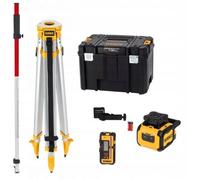 Pack pro niveau laser rotatif horizontal - faisceaux rouges - alcalines - DEWALT - DCLE05211RL-XJ