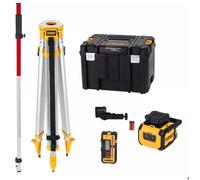 Pack pro niveau laser rotatif horizontal - faisceaux rouges - alcalines - DEWALT - DCLE05211RL-XJ