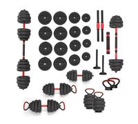 Pack produits de fitness - pack produits musculation Hms SGN140 (2 PIÃCES)ENSEMBLE PRO 6 EN 1 POIDS 40 KG ''