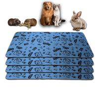 Pack Promo - Tapis Antidérapant et Absorbant - Apprentissage de la Propreté - Fond de Cage - Sous les Gamelles - Disponible en multiples couleurs et tailles Bleu 60cm x 120cm - Cage - Midwest 4