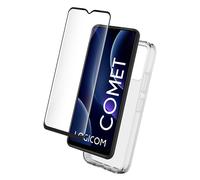 Bigben Connected Pack protection 2-en-1 Logicom Comet Coque souple + protège-écran 9H Transparent