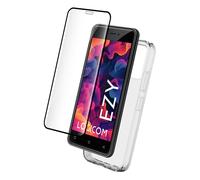 Pack 2 en 1 Coque Logicom Ezy Souple Transparente + Protège écran + SmartFrame™ - Certifié GRS Bigben