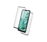 Pack Protection 2-en-1 Coque Souple pour Logicom SENSE et Protège-Ecran 9H Transparent