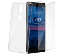 Pack Protection 360° Nokia 7 Coque gel + film verre trempé Transparent