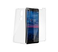 Pack Protection 360° Nokia 7 Coque gel + film verre trempé Transparent