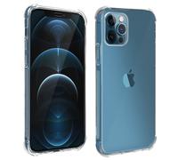 Pack Protection Apple Iphone 12 Pro Max Coque Souple + Verre Trempé Transparent