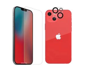 Pack protection de camÃ©ra et verre trempÃ© antibactÃ©rien Tiger Glass Plus iPhone 13 Blanc TU