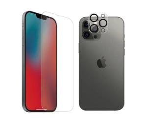 Pack protection de camÃ©ra et verre trempÃ© antibactÃ©rien Tiger Glass Plus iPhone 13 Pro Max Blanc TU