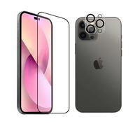 Pack protection de camÃ©ra + TPG antibactÃ©rien Tiger Glass Plus iPhone 14 Pro Blanc TU