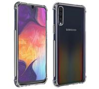 Pack Protection Galaxy A50 / A30s Coque Souple + Film Verre Trempé Transparent