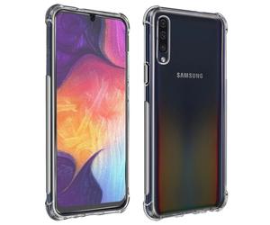 Pack Protection Galaxy A50 / A30s Coque Souple + Film Verre Trempé Transparent