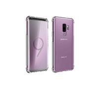 Pack Protection Galaxy S9 Plus Coque Souple + Film Verre Trempé 9H Transparent