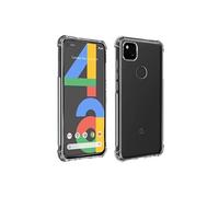 Pack Protection Google Pixel 4A Coque Souple + Verre Trempé Transparent