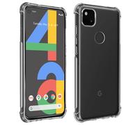 Pack Protection Google Pixel 4A Coque Souple + Verre Trempé Transparent