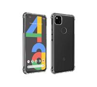 Pack Protection Google Pixel 4A Coque Souple + Verre Trempé Transparent