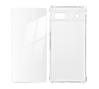 Coque et étui téléphone mobile Avizar Pack Protection pour Google Pixel 6a Coque Renforcée plus Verre Trempé Transparent