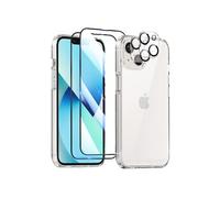Pack Protection iPhone 13 - Coque - 2 Verres Trempés - 2 Films Caméra - Transparent