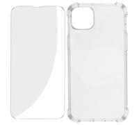 Pack Protection pour iPhone 14 Plus Coque Renforcée plus Verre Trempé Transparent
