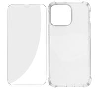 Pack Protection iPhone 14 Pro Max Coque Renforcée + Verre Trempé Transparent