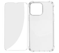Pack Protection pour iPhone 14 Pro Max Coque Renforcée plus Verre Trempé Transparent