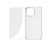 Pack Protection iPhone 14 Pro Max Coque Renforcée + Verre Trempé Transparent