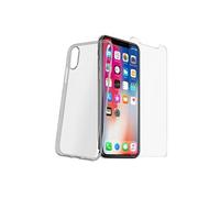 Pack Protection iPhone X / XS Coque transparente + Verre trempé