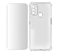 Pack Protection Oppo A53 et A53s Coque Souple et Verre Trempé transparent
