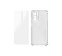 Pack Protection Oppo Reno 6 5G Coque Souple et Verre Trempé transparent