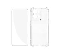 Pack Protection Oppo Reno 8 5G Coque Renforcée + Verre Trempé Transparent