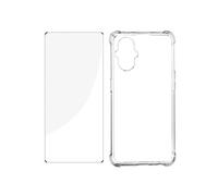 Pack Protection Oppo Reno 8 Lite 5G Coque Renforcée + Verre Trempé Transparent