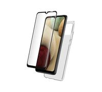 Protection Pack - Coque de protection pour téléphone portable - polyuréthanne thermoplastique (TPU) - transparent - avec Protecteur d'écran en verre