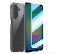 Pack Protection pour Galaxy A27 Coque Silicone et Verre Trempé Antichoc Transparent