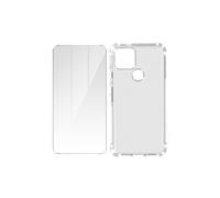 Pack Protection pour Google Pixel 5 Coque Souple et Film Verre Trempé 9H Transparent