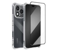 Pack Protection pour Honor 400 Lite Coque Antichoc et Verre Trempé 9H Transparent