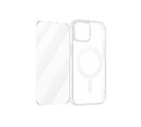 Pack Protection pour iPhone 15 Plus Coque MagSafe Verre Trempé Transparent