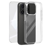 Pack Protection pour iPhone 15 Pro Coque Souple et Verre Trempé 9H Mayaxess Transparent