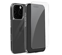 Pack Protection pour iPhone 16 Pro Coque Souple et Verre Trempé Mayaxess Transparent