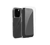 Pack Protection pour iPhone 16 Pro Coque Souple et Verre Trempé Mayaxess Transparent