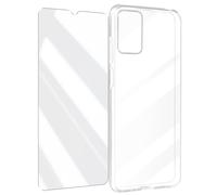 Pack Protection pour Motorola Moto e22i Coque Souple et Verre Trempé 9H Myway Transparent