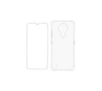 Pack Protection pour Nokia 1.4 Coque Souple et Film Verre Trempé 9H Transparent