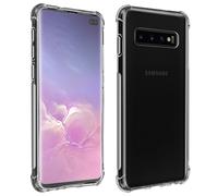 Pack Protection Samsung Galaxy S10 Plus Coque Souple + Verre Trempé Transparent