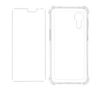 Pack Protection Samsung Galaxy Xcover 5 Coque Souple Et Verre Trempé Transparent