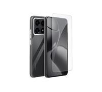 Pack Protection pour Xiaomi 14T Coque Souple et Verre Trempé Transparent