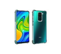 Pack Protection pour Xiaomi Redmi Note 9 Coque Souple plus Film Verre Trempé 9H Transparent