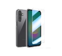 Pack Protection Samsung Galaxy A27 - Coque Silicone Verre Trempé Antichoc Transparent